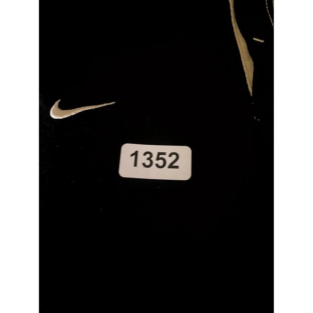 Nike Dri Fit Authentic Polo Shirt Men XL Black NCAA Purdue Boilermakers Football